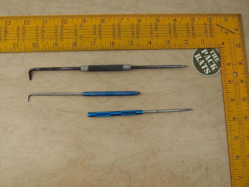 Lot of 3: Moody Scribe, Straight End, 90° Pic End &amp; 2 Unbranded Pic Tools