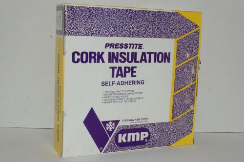 KMP Presstite Cork Insulation Tape 1/8&#034; x 2&#034; - 30 Feet Black PT-1 w/ Box KB 41F