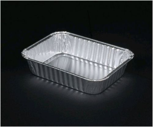 Durable 205-30-1000 Aluminum Feeding Containers 6.5x5x1.5&#034; Lot of 1000