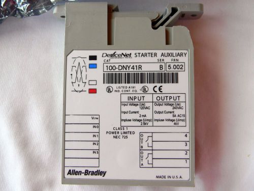 New allen-bradley 100-dny41r devicenet starter aux for sale