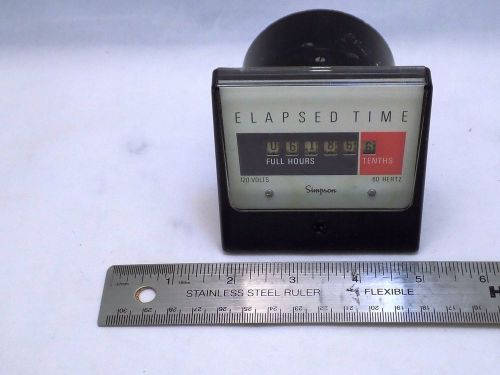 Simpson Elapsed Time Meter 60 Hz 120v Lot 34