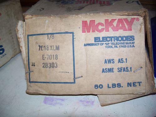Welding Electrodes McKay E7018, 1/8 , 24lbs 14&#034; 7018 XLM   AWS  300 Weld Rods