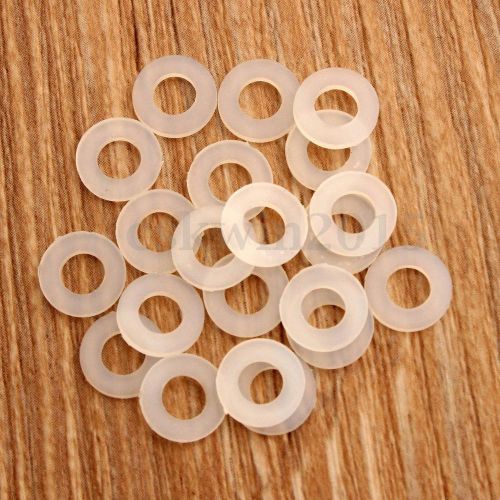 100pcs white m4 flat nylon plastic spacer washers insulation gasket ring 0.9x8mm for sale