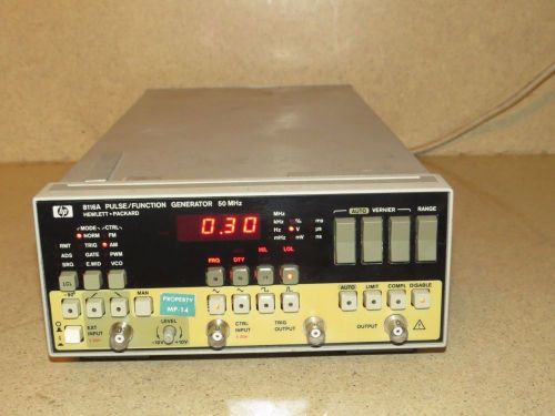 HP 8116A PULSE/FUNCTION GENERATOR 50 MHz (BB)