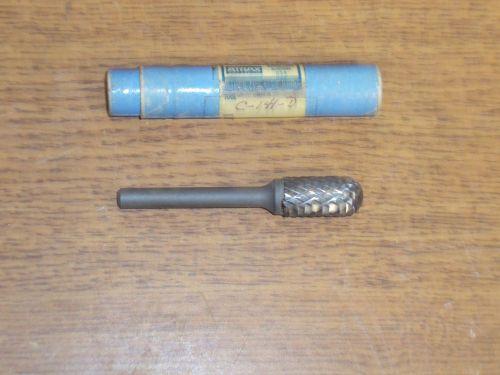 NEW ATRAX CARBIDE CYLINDRICAL (RADIUS) BURR NO C-141-D 1/2&#034; X 1&#034; WITH 1/4&#034; SHANK