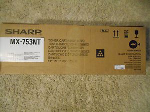 Genuine Sharp Black Toner Cartridge MX-753NT (MX753NT) Genuine OEM New Sealed