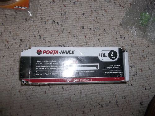 Porta Nails 4702, 16 gauge 2&#034; Flooring Nails - 1000 each. 1 BOX.