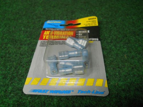 1/4 &#034; Spade Anti Vibration 65554 Terminals Blue 16-14 AWG Connectors of 7