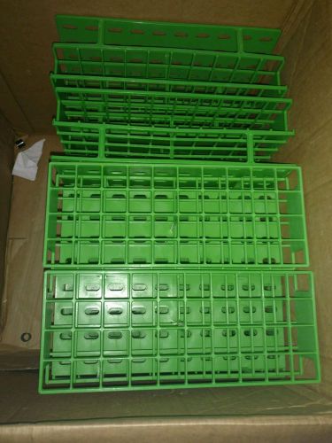 Lot of 16  nalgene unwire test tube rack,  green # 5970-0425 for sale