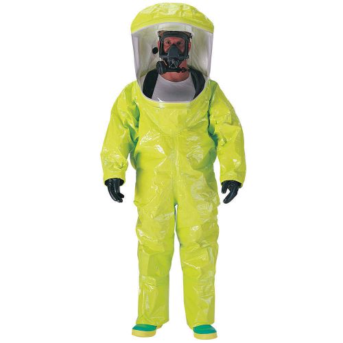 Dupont level a rear entry encapsulated suit, training, l, pvc new free ship &amp;pa&amp; for sale