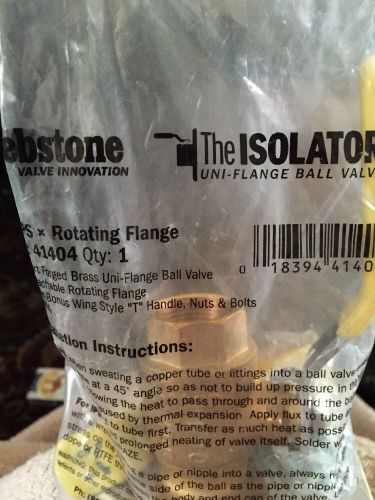 Webstone 41406hv, 1-1/2&#034; ips x rotating flange, ball valve for sale
