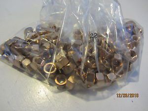 Silicon Bronze  Hex Nuts 1/2-13 lots of 25 Closet Out Bulk