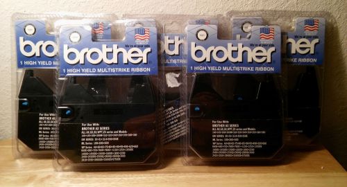 LOT OF 5 NEW BROTHER HIGH YIELD BLACK MULTISTRIKE TYPEWRITER FILM RIBBONS 1031