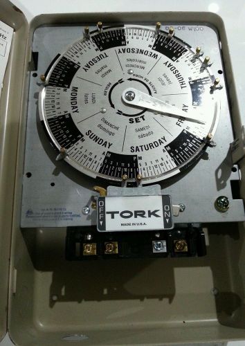 TORK model W 100 (TIME SWITCH)  7day 24hour hr 40amp load 120volt time motor