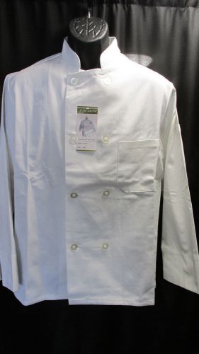 White Chef Coats with Clear Buttons by Abacuss/a la Carte Style A154
