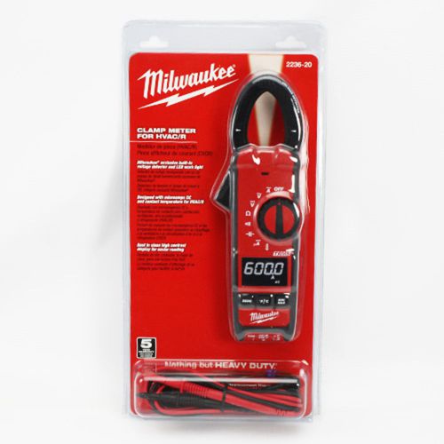 Milwaukee Tool 2236-20 Clamp Meter For HVAC/R | Voltage Detector | LED Light