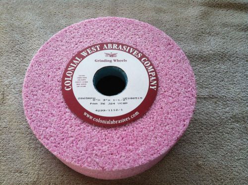 Colonial west abrasives &#034;pink a/o&#034; grinding wheel for sale