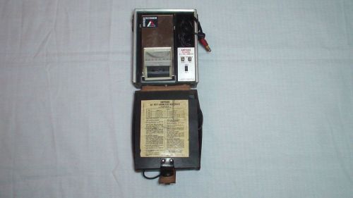 Vintage leather amprobe instruments ac volt ammeter chart recorder 850a ava81 for sale