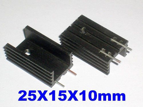 40pcs Transistors TO-220 Aluminum Heat Sink 25X15X10mm Free Tracking Number