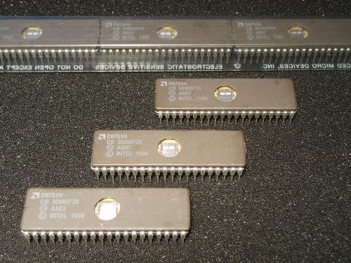 Quantity 3: NEW! AMD D8751H Vintage CPU NOS (AMD Equiv of Intel) D87C51 Xlnt!
