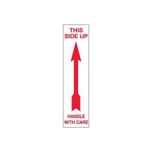 &#034;tape logic labels, &#034;&#034;up - handle with care&#034;&#034;, arrow, 2 1/2&#034;&#034; x 7&#034;&#034;, 500/roll&#034; for sale