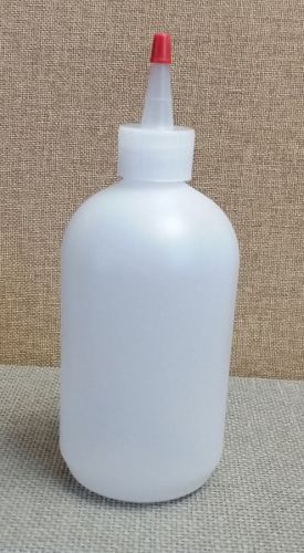 16 oz boston round yorker bottle with 28mm dispensing cap and red top new for sale