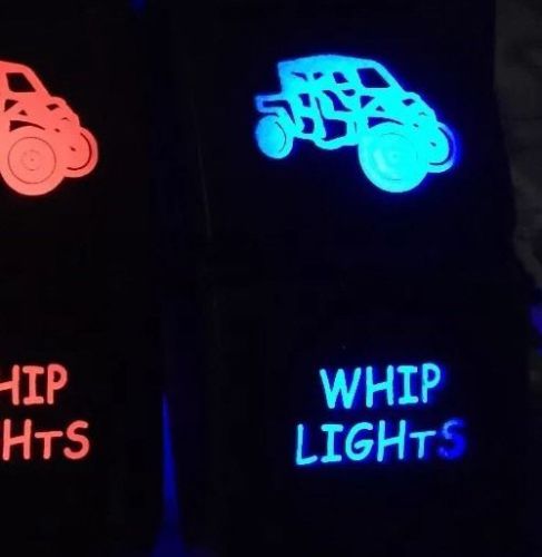 Polaris ranger1 rzr rocker switch whip lights on off 5 pin usa design blue for sale