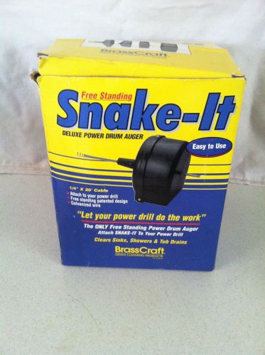 BRASSCRAFT FREE STANDING SNAKE IT DELUXE POWER DRUM AUGER