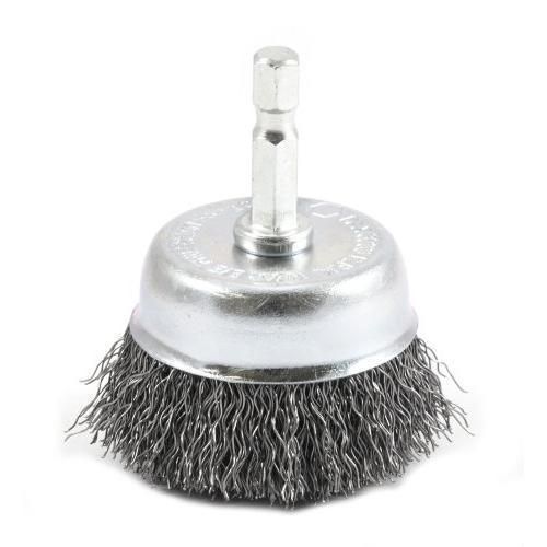 Forney 72729 Wire Cup Brush, Coarse Crimped with 1/4-Inch Hex Shank, New