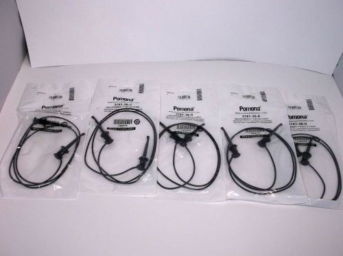 Lot Of 5 Pamona Mini Grabber Patch Cord 3781-36-0 ~ NIP