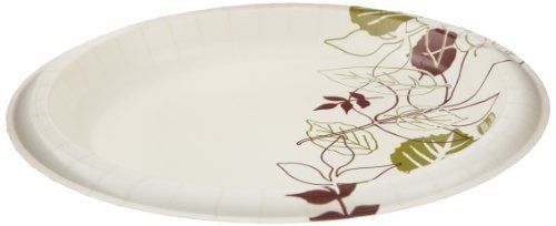 Dixie Ultra SXP9PATH Pathways Wise Size Heavy Weight Paper Plate, 8.5&#034; Diameter