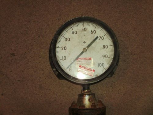 vintage ashcroft duragauge pressure gauge 0-100