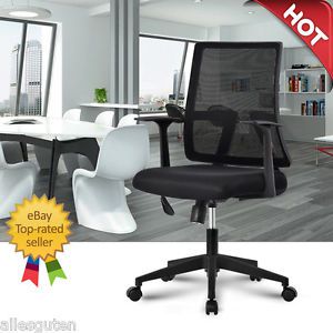 Ergonomic Mesh Computer Office Desk Swivel Height Adjustable Task Midback Chair