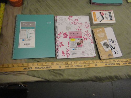 C ) Blue Sky new unused 2016 daily monthly planners, calendar refill, all seen