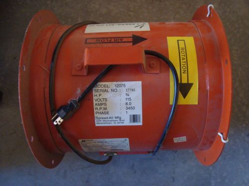 Aeration Fan, 12&#034;, 3/4 hp, New, Never used