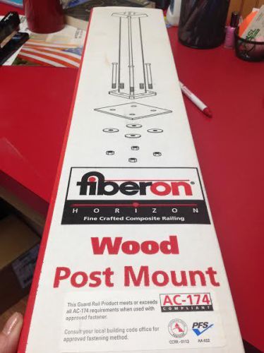 Fiberon structural post mount kit for composite deck railing w/ fiberon sleeve for sale