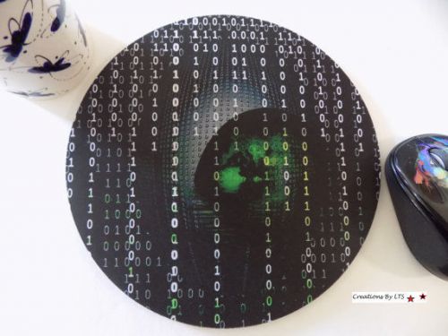 Binary Code Mouse Pad, Office Desk Accessories