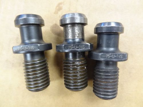 LOT OF 3 CAT50 PULL STUDS RETENTION KNOBS YUKIWA 75-U-JIS