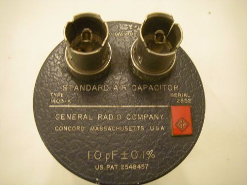 General Radio Standard Air Capacitor 1.0 pf Type 1403-K