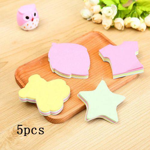 5Pcs Cartoon Post-It Bookmark Colorful Marker Sticker Memo Flags Sticky Notes