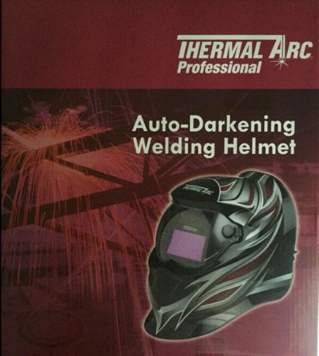 Thermal Arc W4012000 Auto-Darkening Welding Helmet with Black/Silver/Maroon