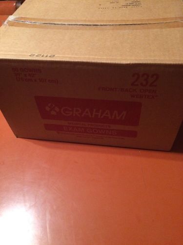 Graham Medical Exam Gowns 50 30&#034; X 42&#034; No 232
