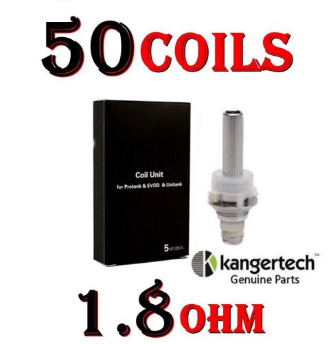 50 Genuine Authentic 1.8 ohm Kangertech Coils for Mini Protank 2 Unitank Kanger