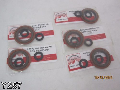 LOT OF 5 O-Ring and Washer Kits DOM Food Pump 29292 Western Instrument Company