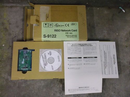 Riso EZ390 EZ391 EZ590 EZ591 MZ790 Duplicator NETWORK CARD &amp; Software S9122