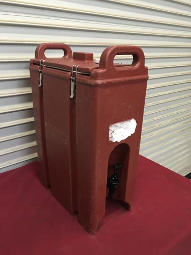 5 Gallon Cambro Insulated Drink Dispenser LCD 500 #5123 Brown NSF Catering Hot