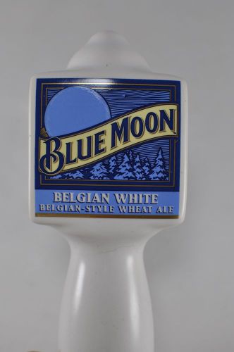 Blue Moon Belgian White Belgian Style Wheat Ale Beer Tap Handle