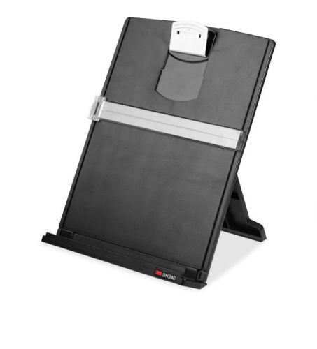 Desktop Document Holder, 9-2/3&#034;x2&#034;x12-1/8&#034;, Black/Silver MMMDH340MB