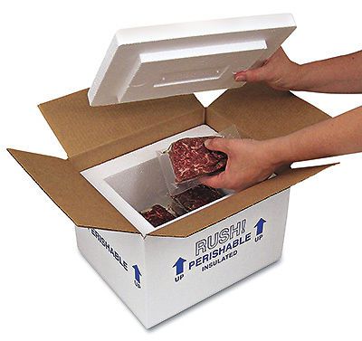6&#034; x 4-1/2&#034; x 6-1/4&#034; Insulated Styrofoam Shipping Coolers (1 Box)