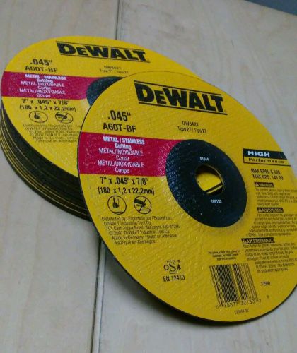 Dewalt Accessories DW8427 Metal Cutting Wheel, 7 x .045 x 7/8-In, Quanitity 18